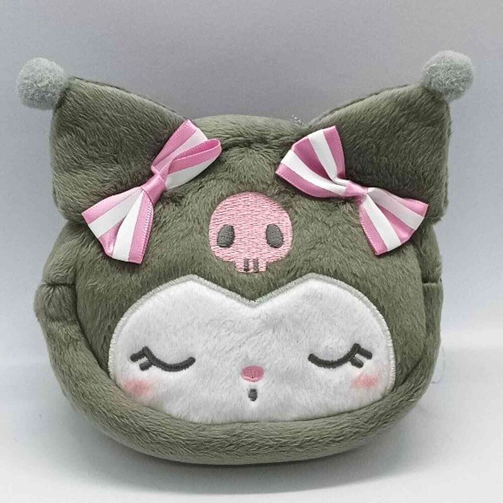 Sanrio kuromi cosmetics plush bag / pouch